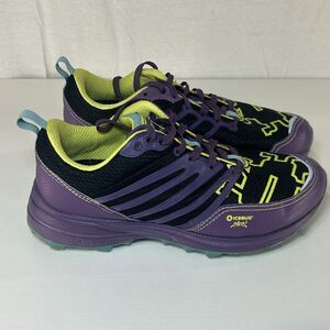 Icebug Anima 2 BU Grip Women’s Size 8 Purple Black Shoes Snow Ice